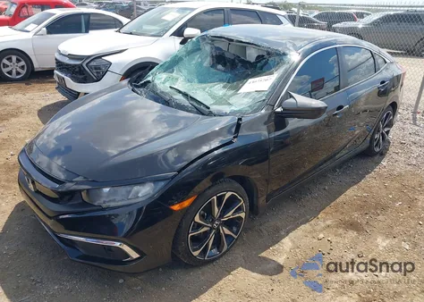 2020 Honda Civic Lx из США, поврежденный, VIN 2HGFC2F60LH596012